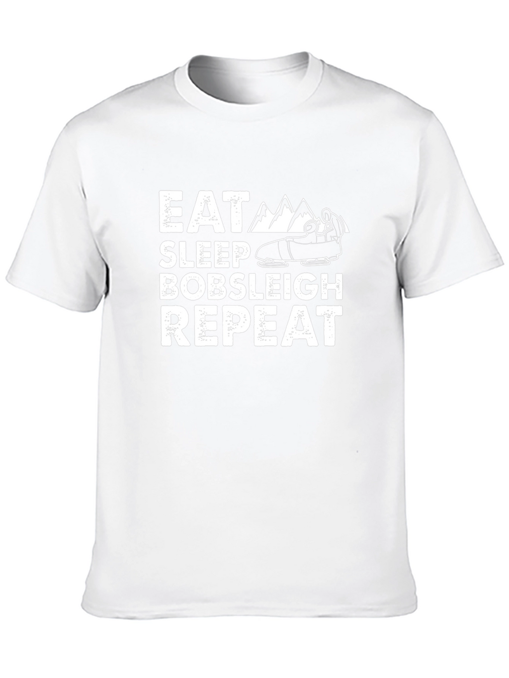 Eat Sleep Bobsleigh Repeat Black T-Shirt