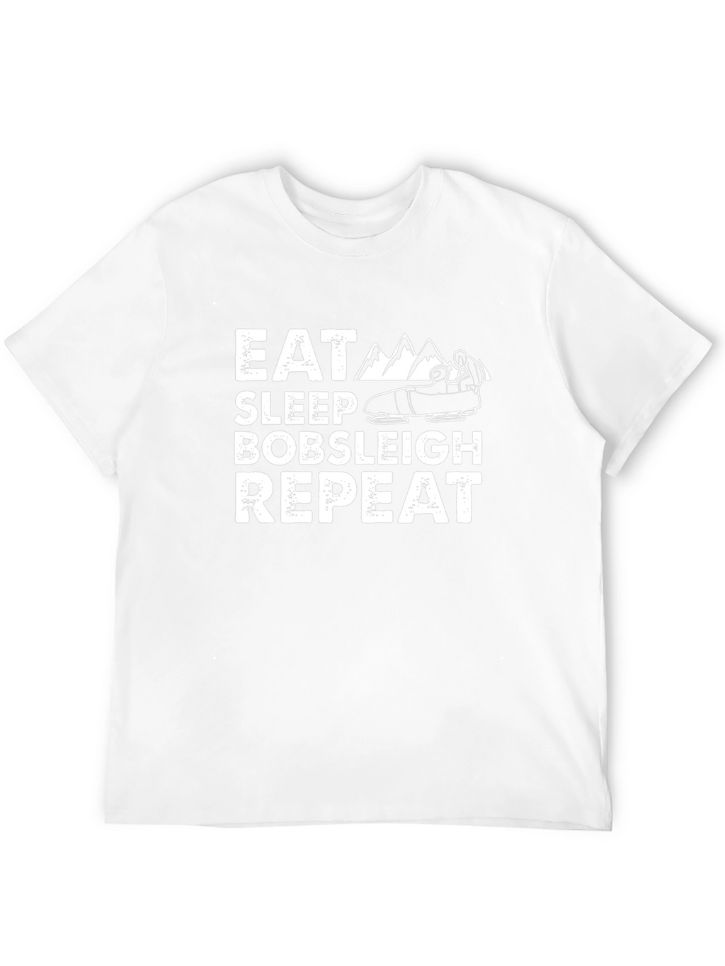 Eat Sleep Bobsleigh Repeat Black T-Shirt