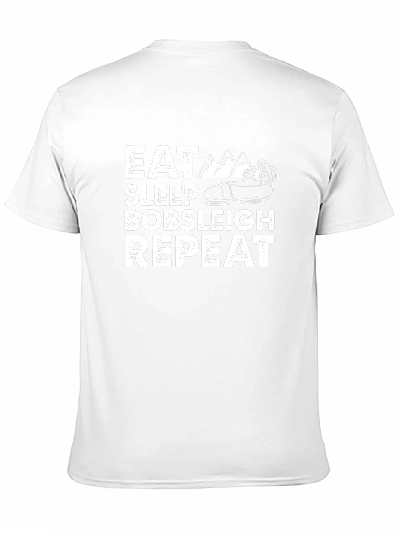 Eat Sleep Bobsleigh Repeat Black T-Shirt