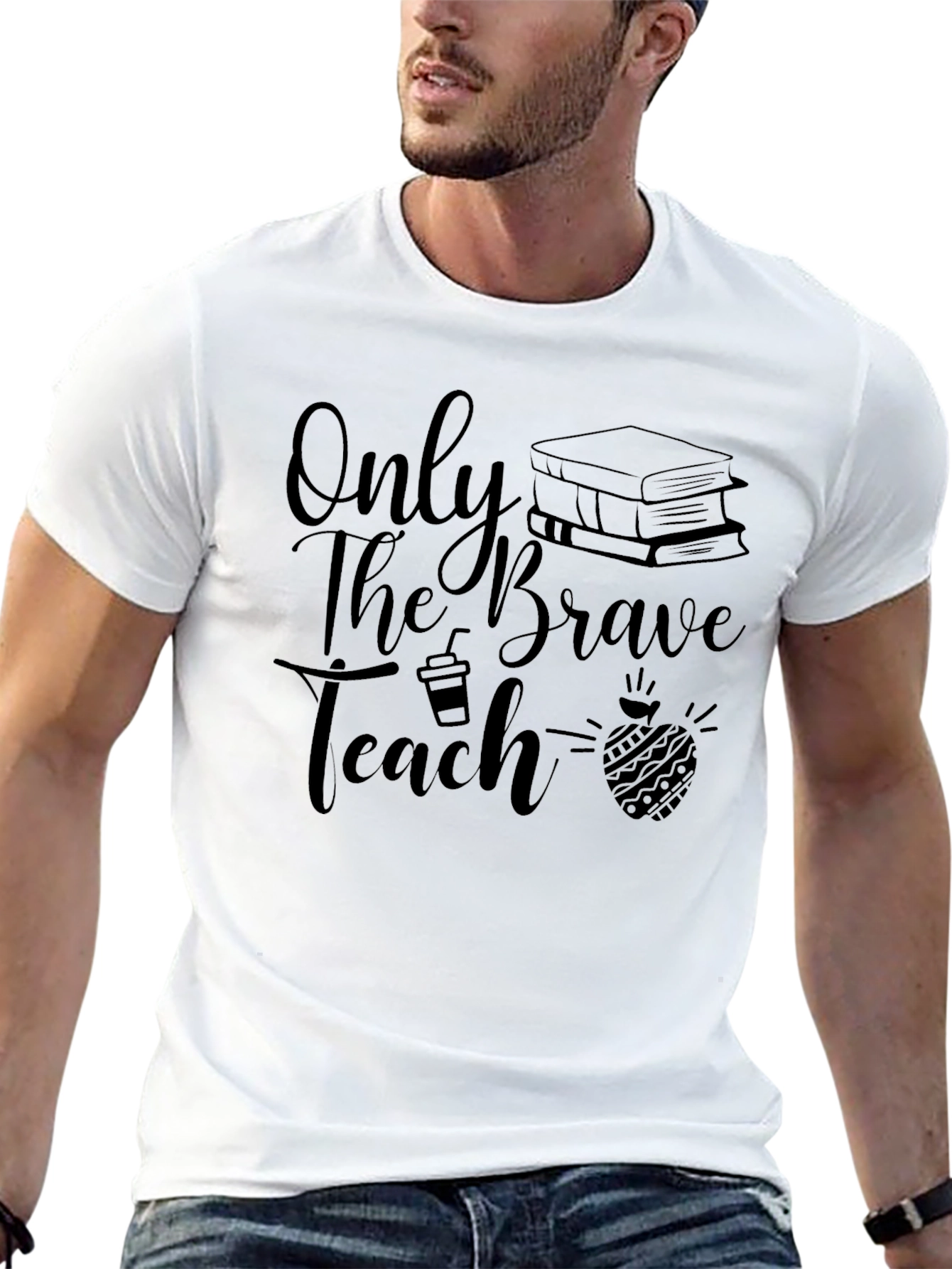 Brave Teacher Graphic Tee