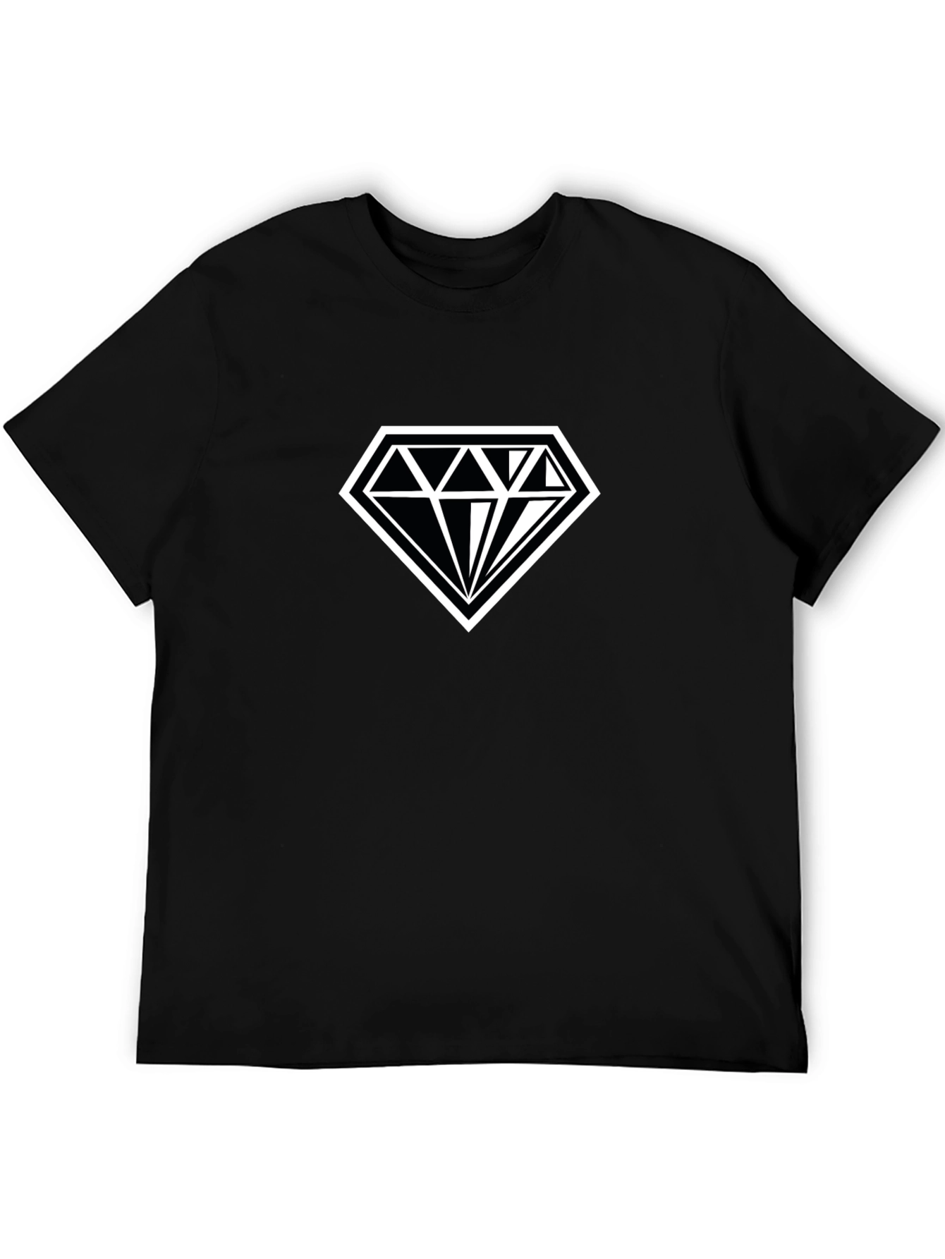 Diamond Graphic Black T-Shirt
