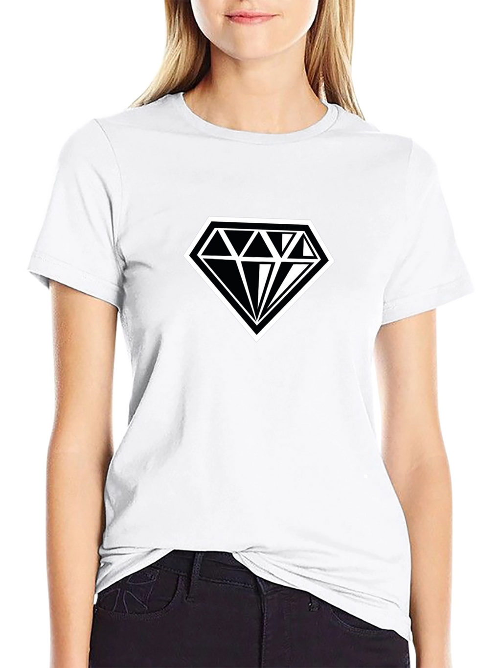 Diamond Graphic Black T-Shirt