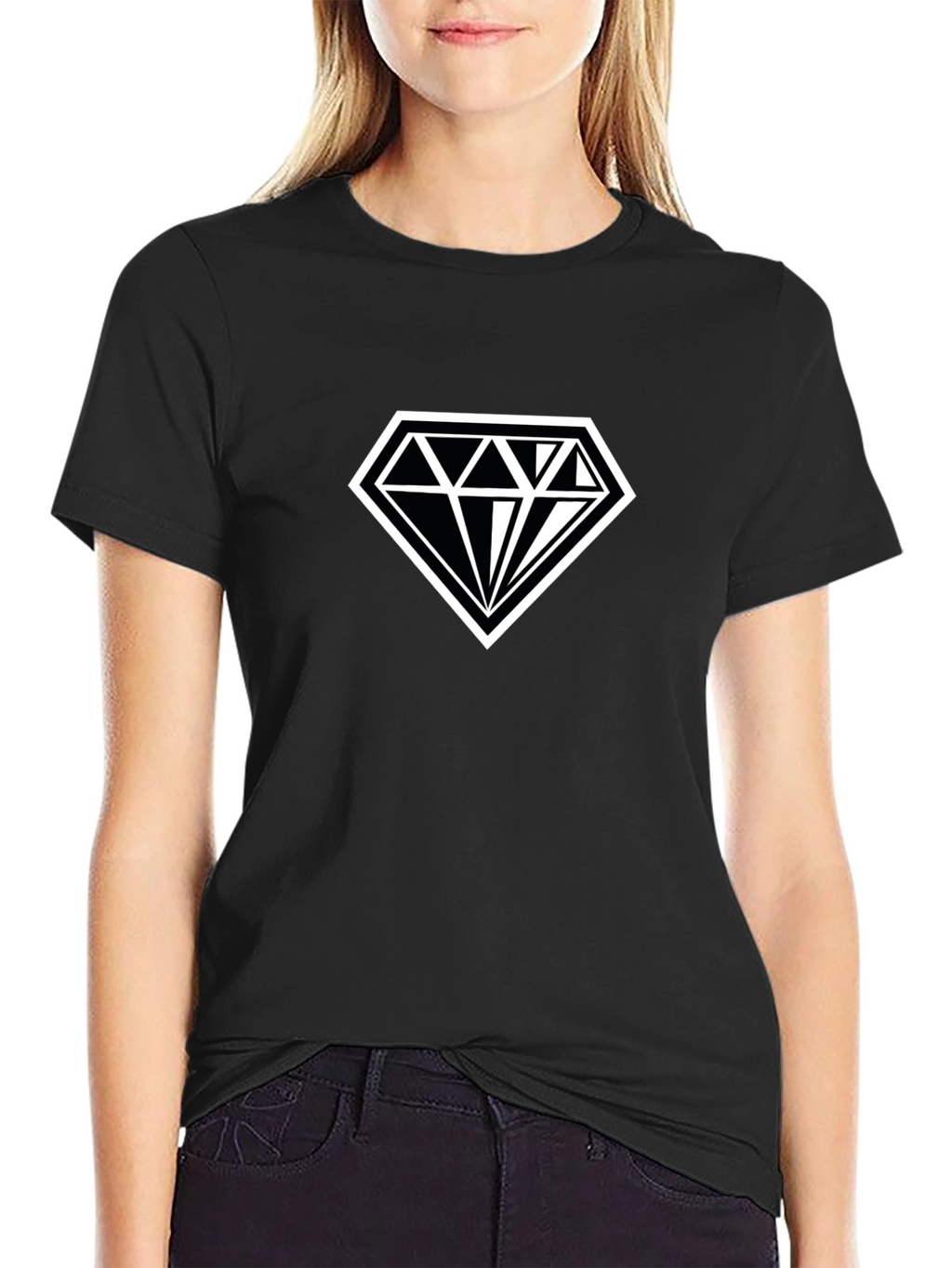 Diamond Graphic Black T-Shirt