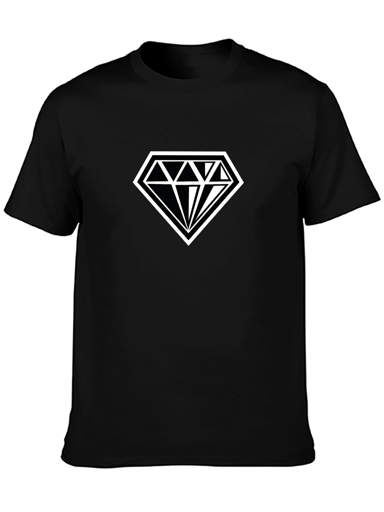 Diamond Graphic Black T-Shirt