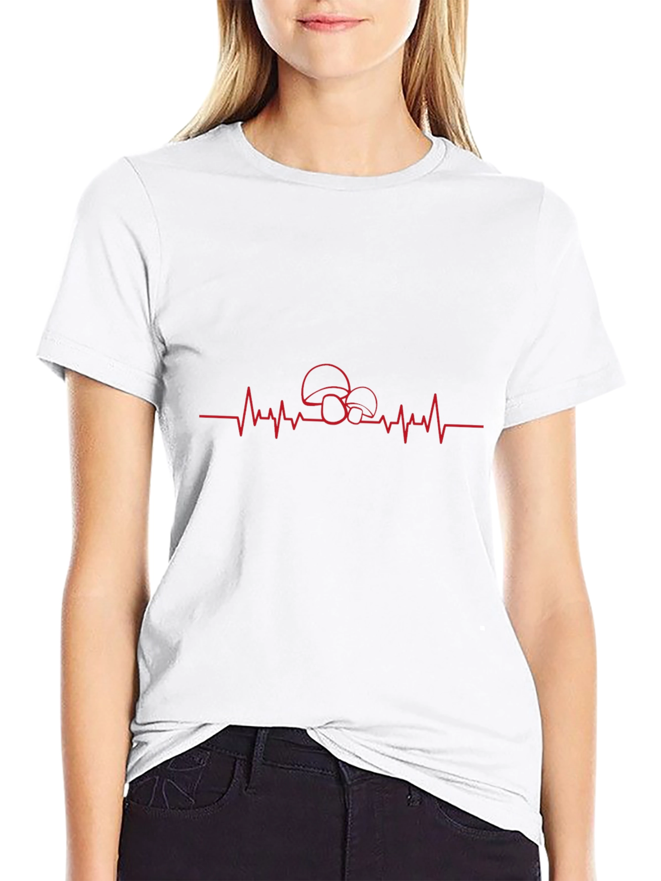 Mushroom Heartbeat Graphic Tee - Stylish & Unique!