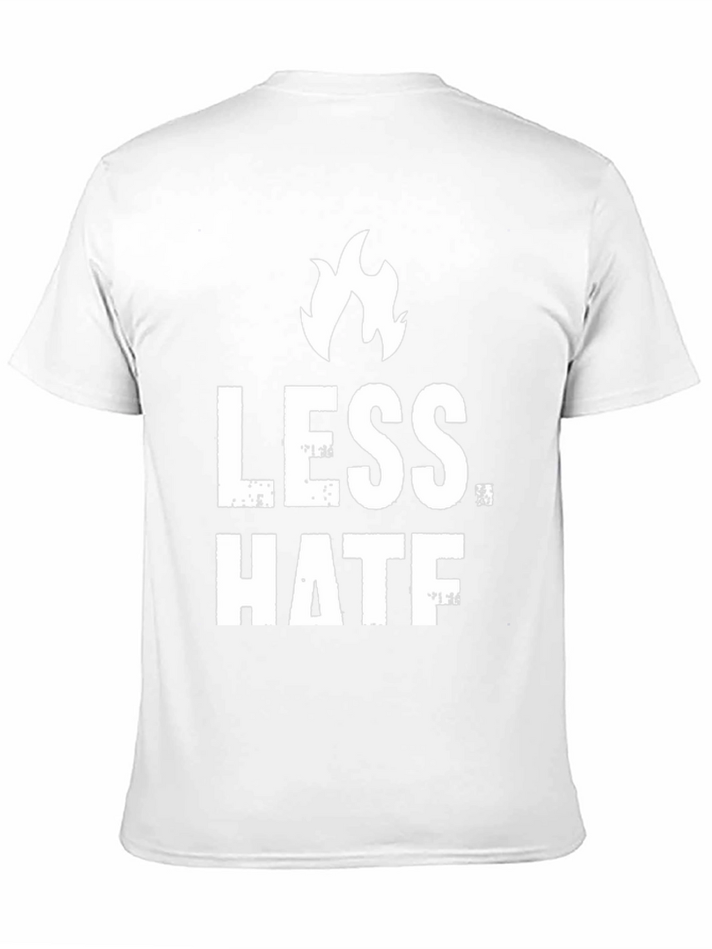 Less Hate Black Graphic T-Shirt