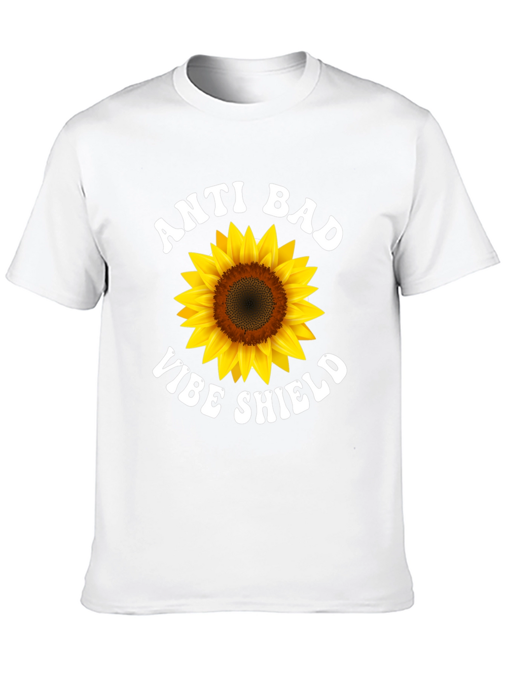 Anti Bad Vibe Shield Sunflower T-Shirt