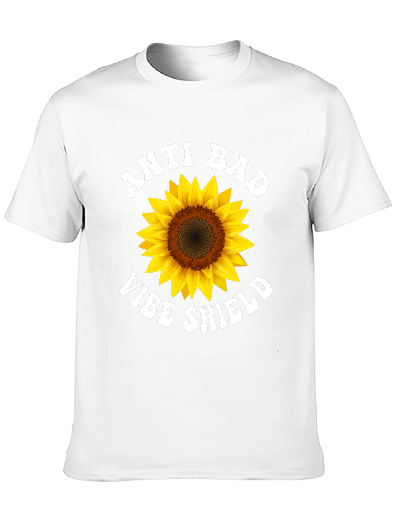 Anti Bad Vibe Shield Sunflower T-Shirt