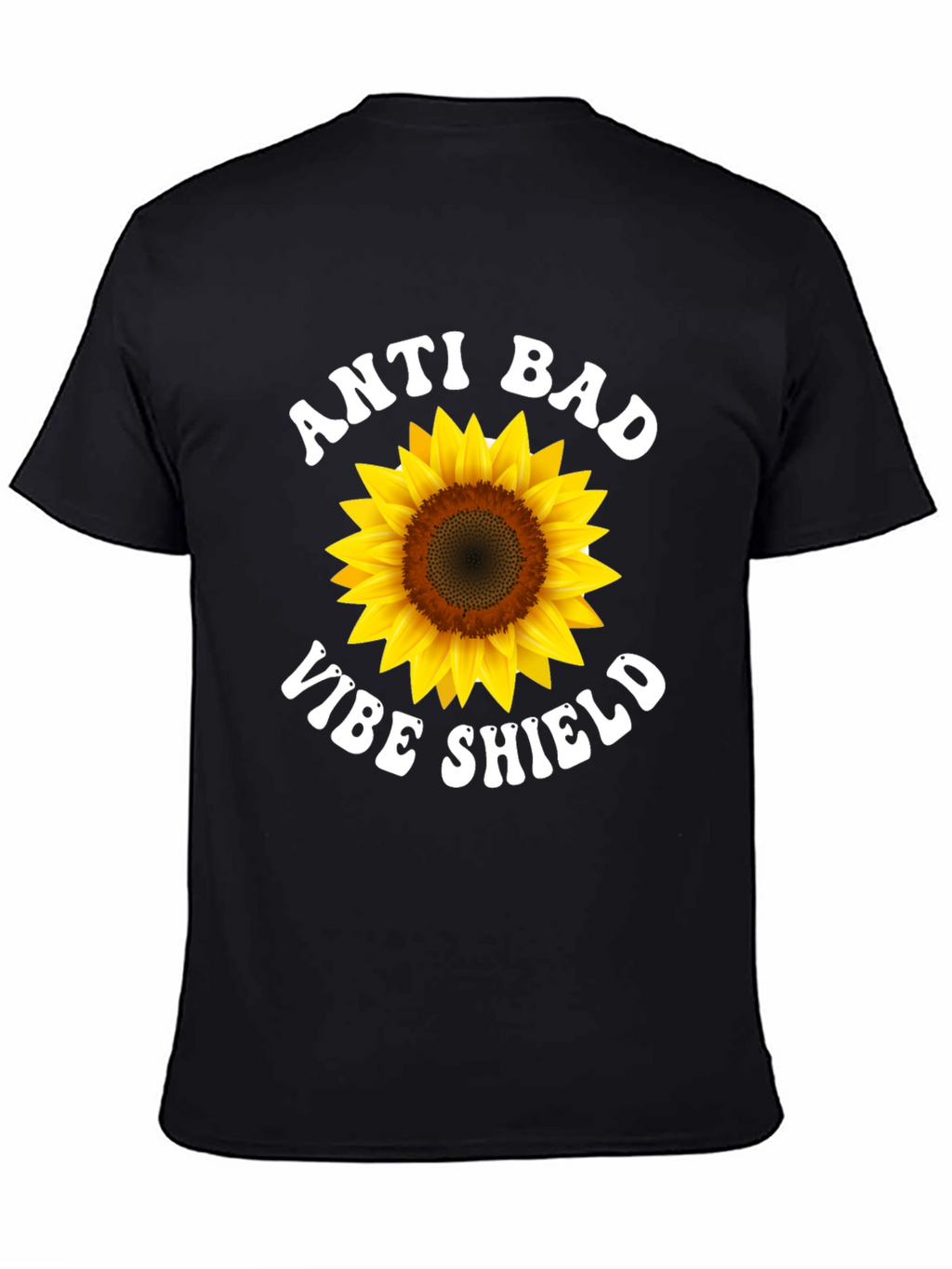 Anti Bad Vibe Shield Sunflower T-Shirt
