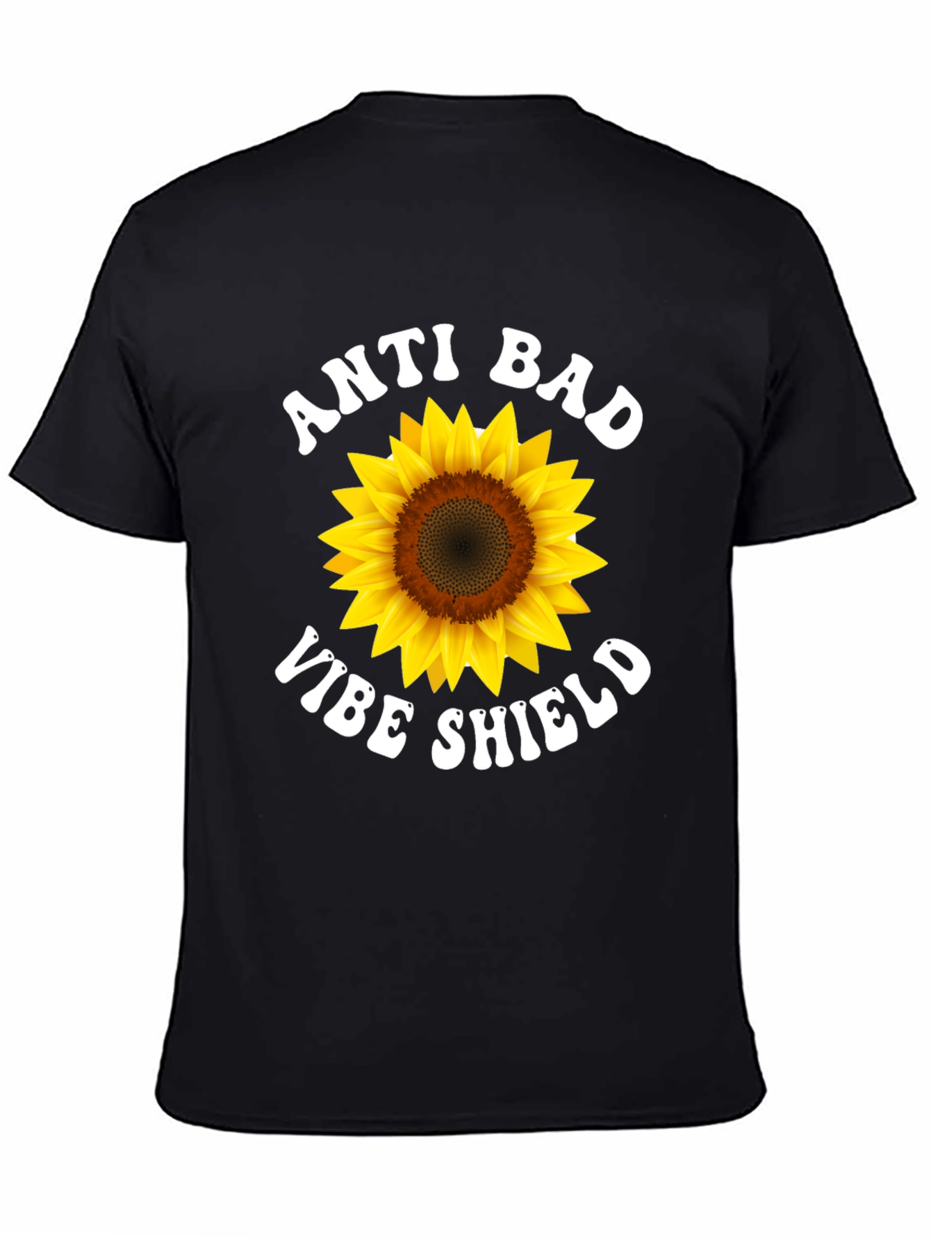 Anti Bad Vibe Shield Sunflower T-Shirt