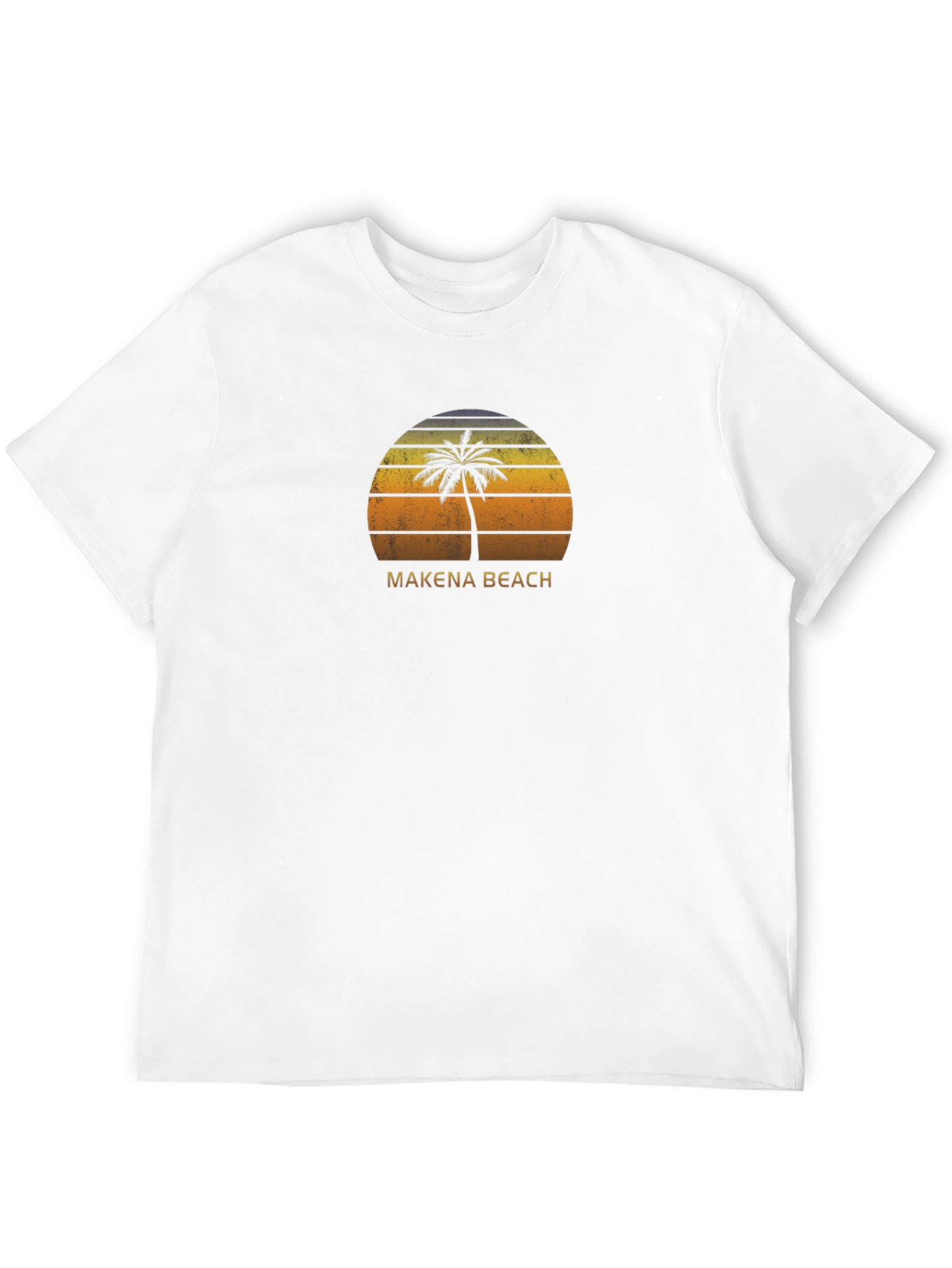 Makena Beach Palm Tree Sunset T-Shirt