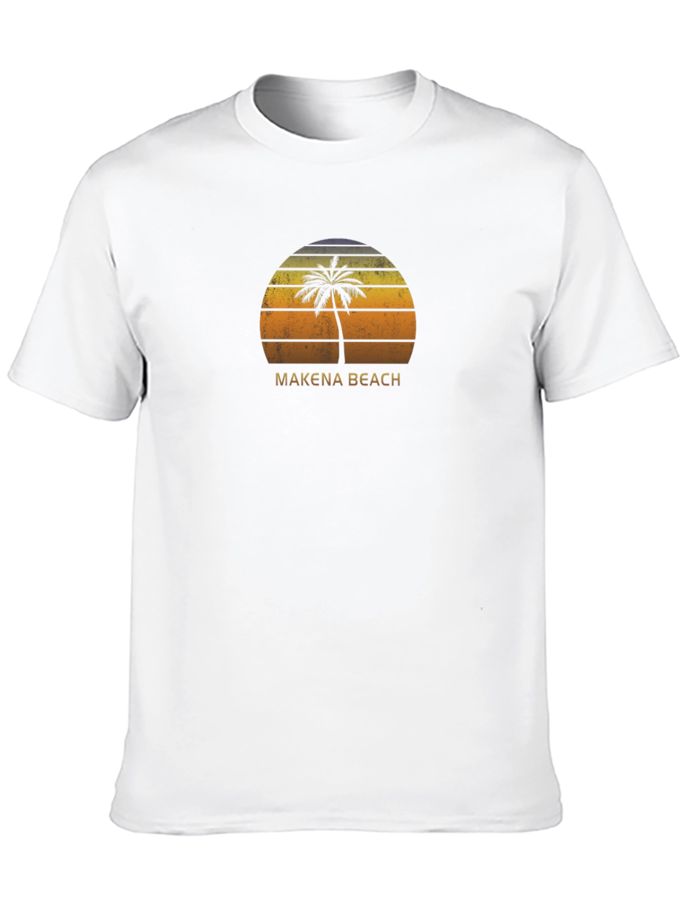 Makena Beach Palm Tree Sunset T-Shirt