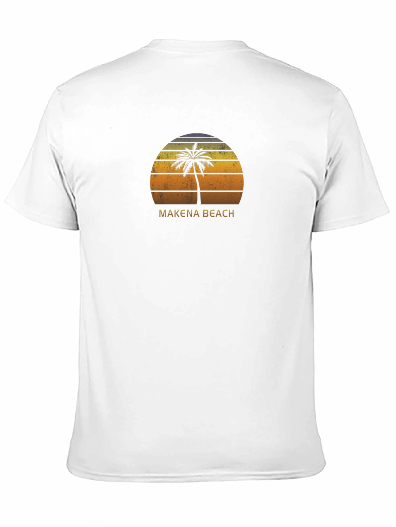 Makena Beach Palm Tree Sunset T-Shirt