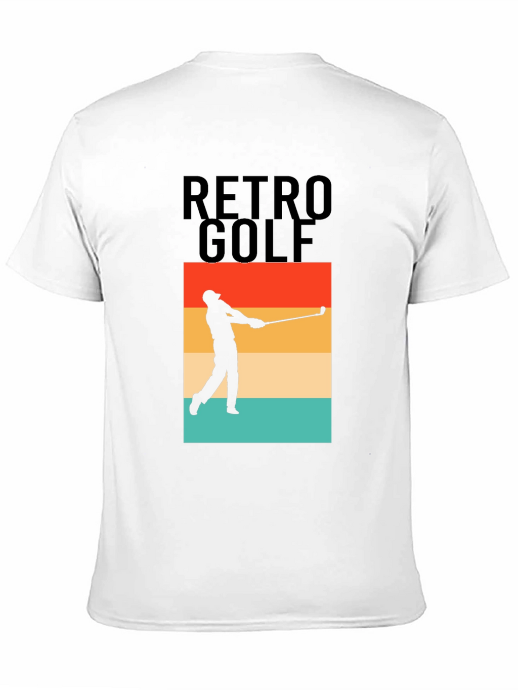 Retro Golf T-Shirt - Golfer Silhouette Tee
