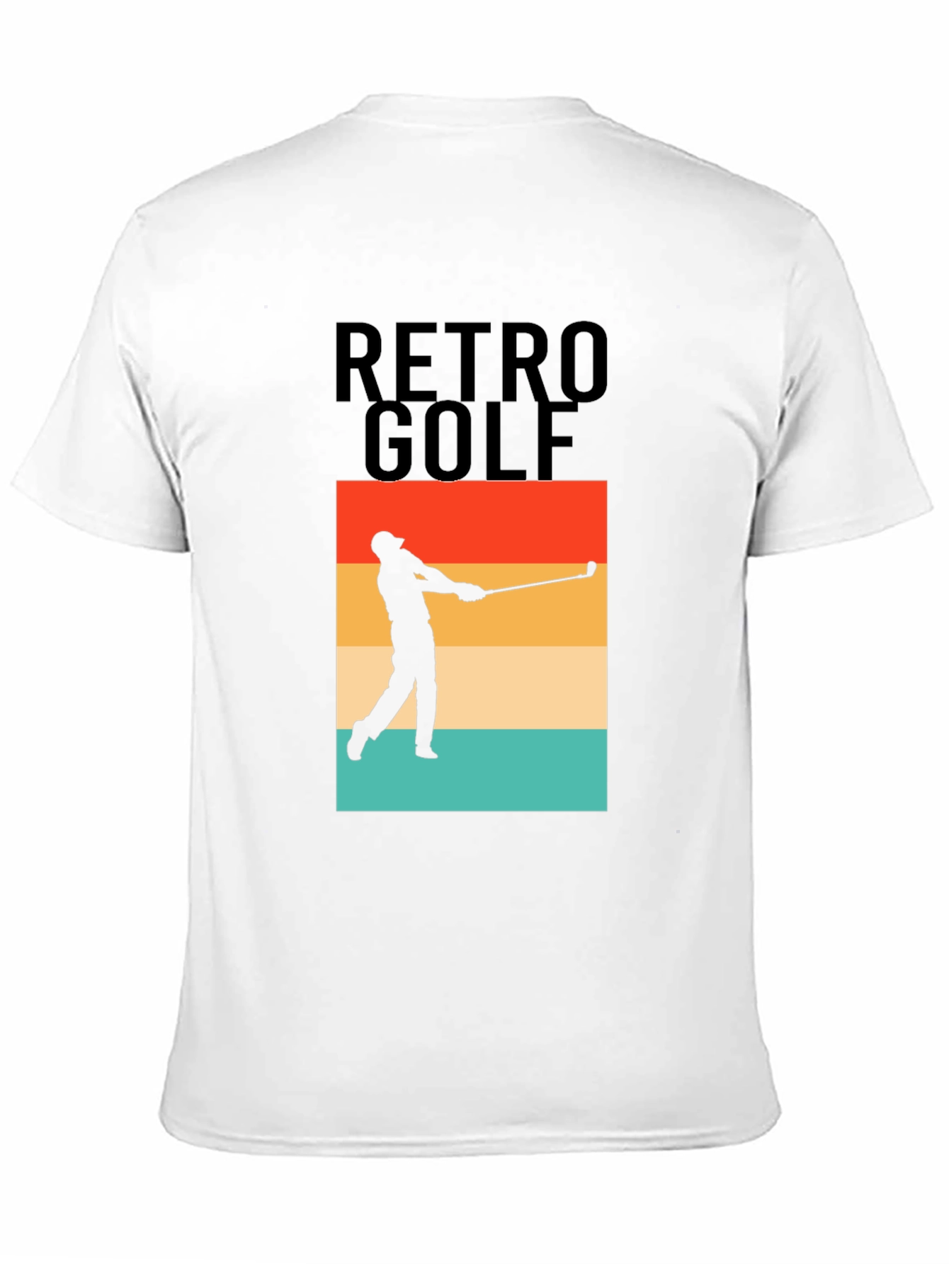 Retro Golf T-Shirt - Golfer Silhouette Tee