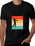 Retro Golf T-Shirt - Golfer Silhouette Tee
