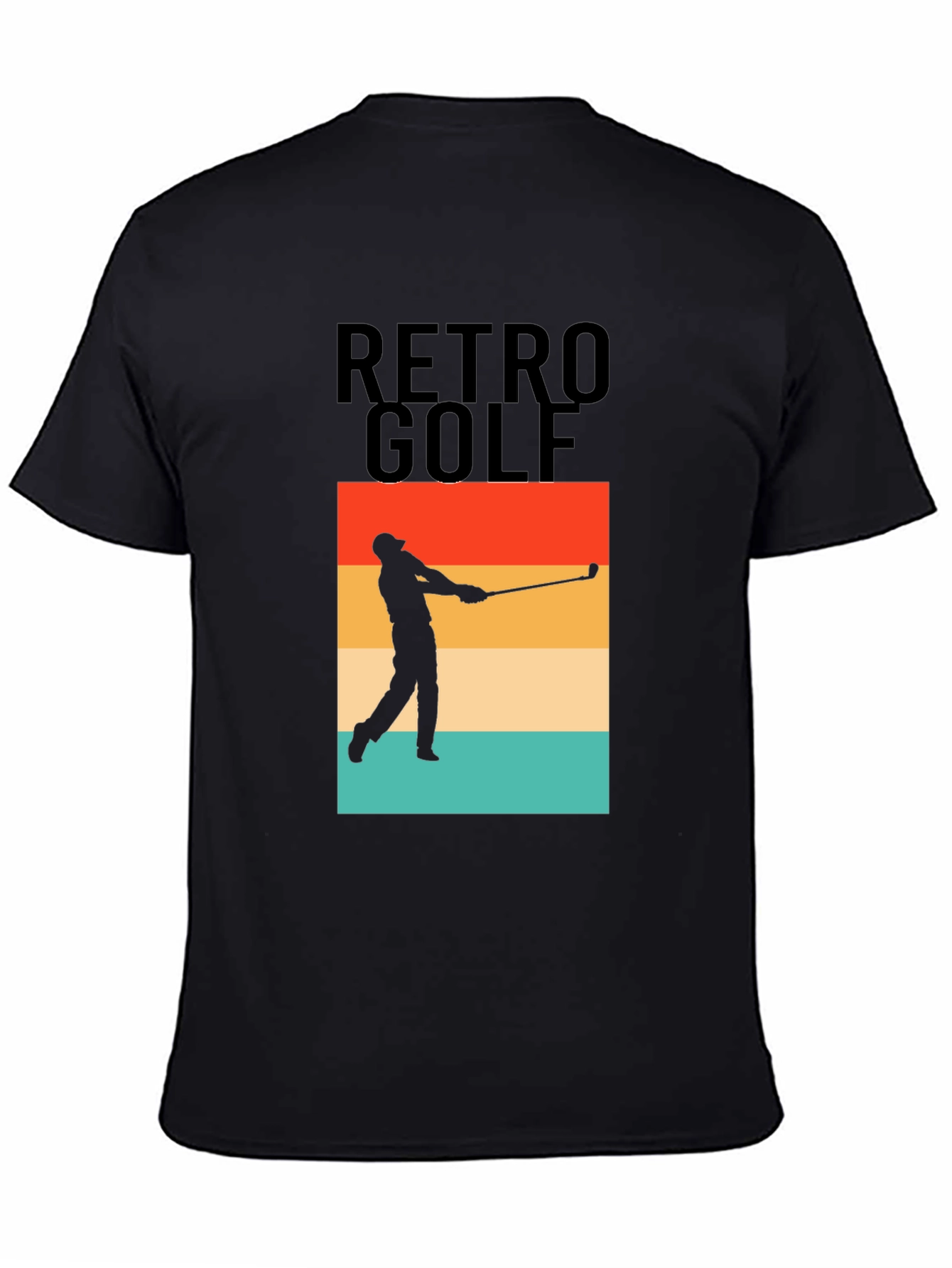 Retro Golf T-Shirt - Golfer Silhouette Tee