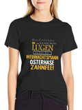 Funny German Lie T-Shirt - Weihnachtsman Osterhase