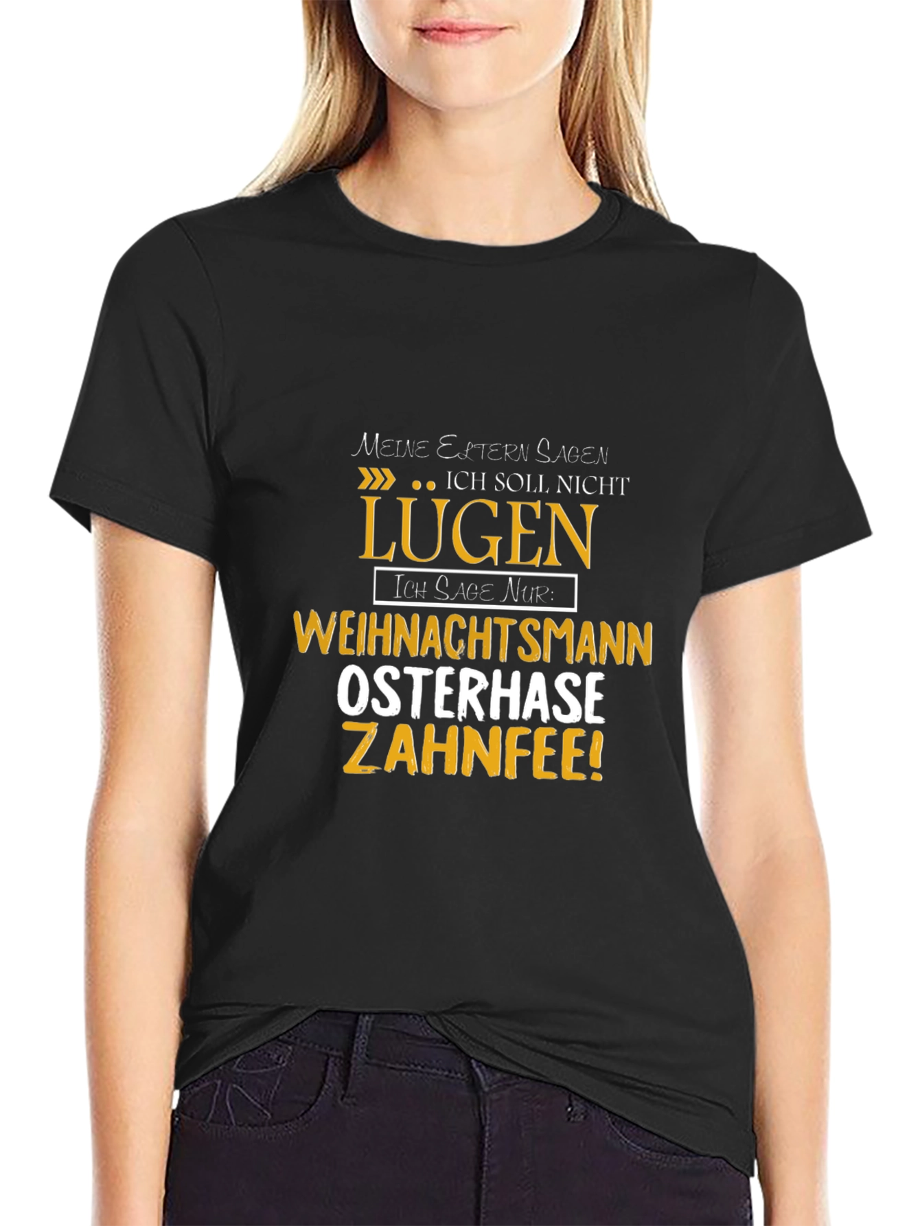 Funny German Lie T-Shirt - Weihnachtsman Osterhase