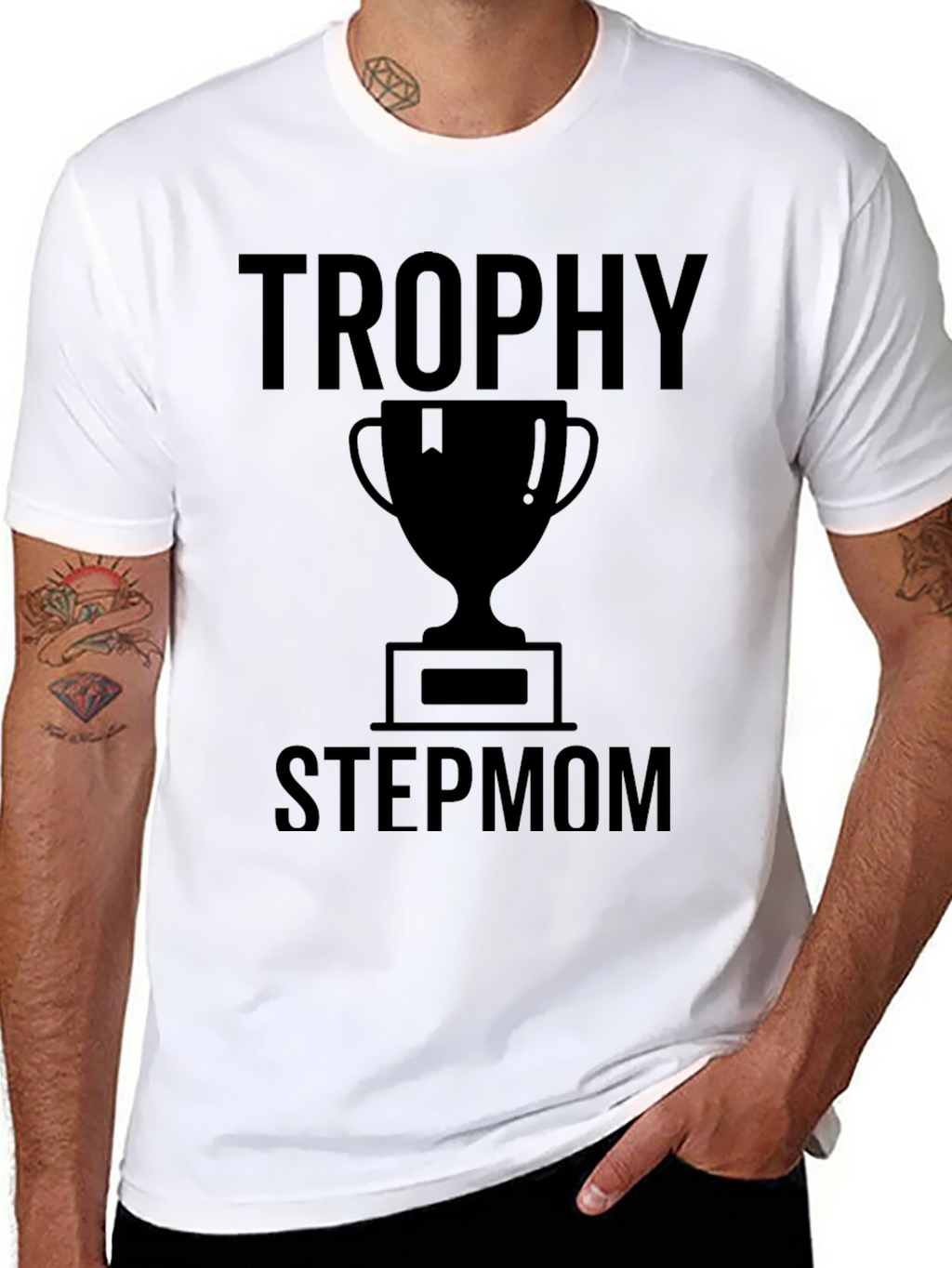 Trophy Stepmom Graphic Tee - Black T-Shirt