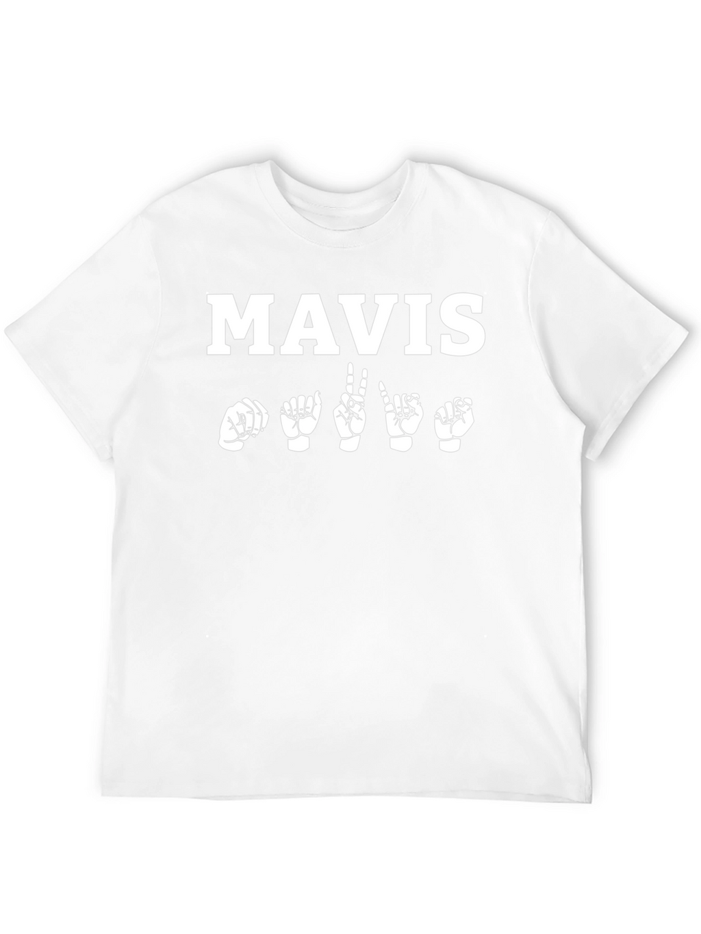 Mavis Sign Language T-Shirt Deaf Awareness Tee