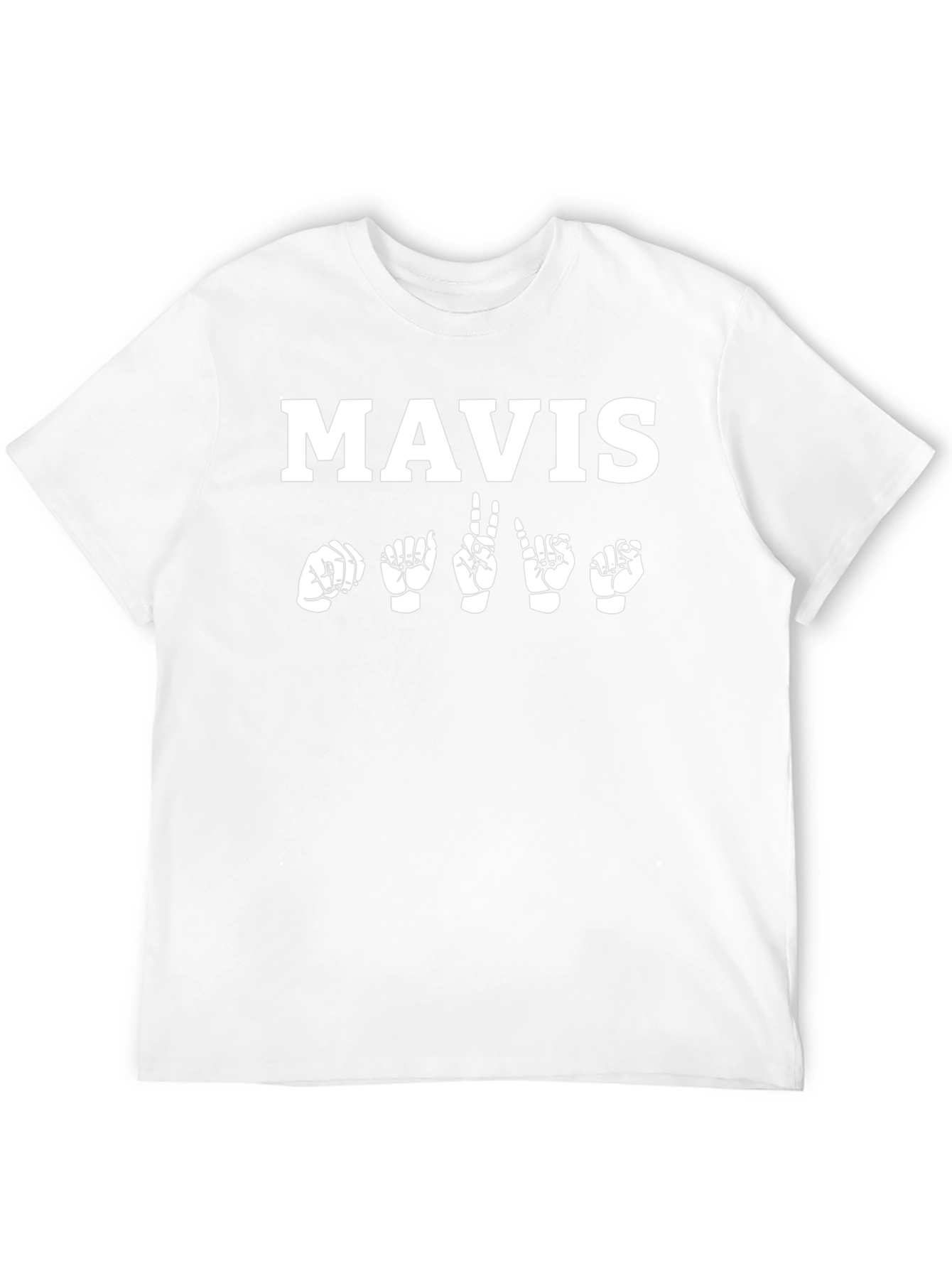 Mavis Sign Language T-Shirt Deaf Awareness Tee