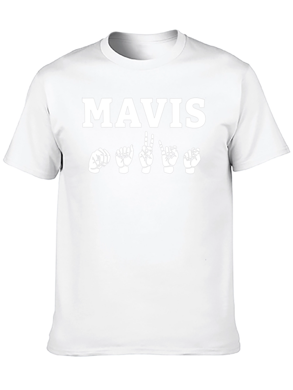 Mavis Sign Language T-Shirt Deaf Awareness Tee