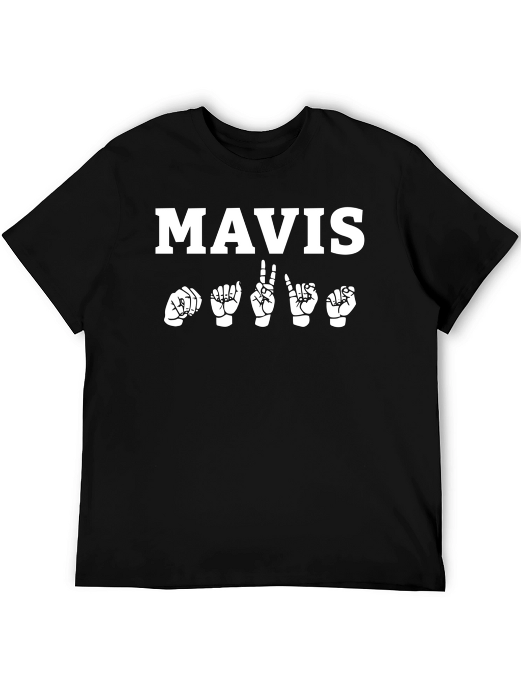 Mavis Sign Language T-Shirt Deaf Awareness Tee