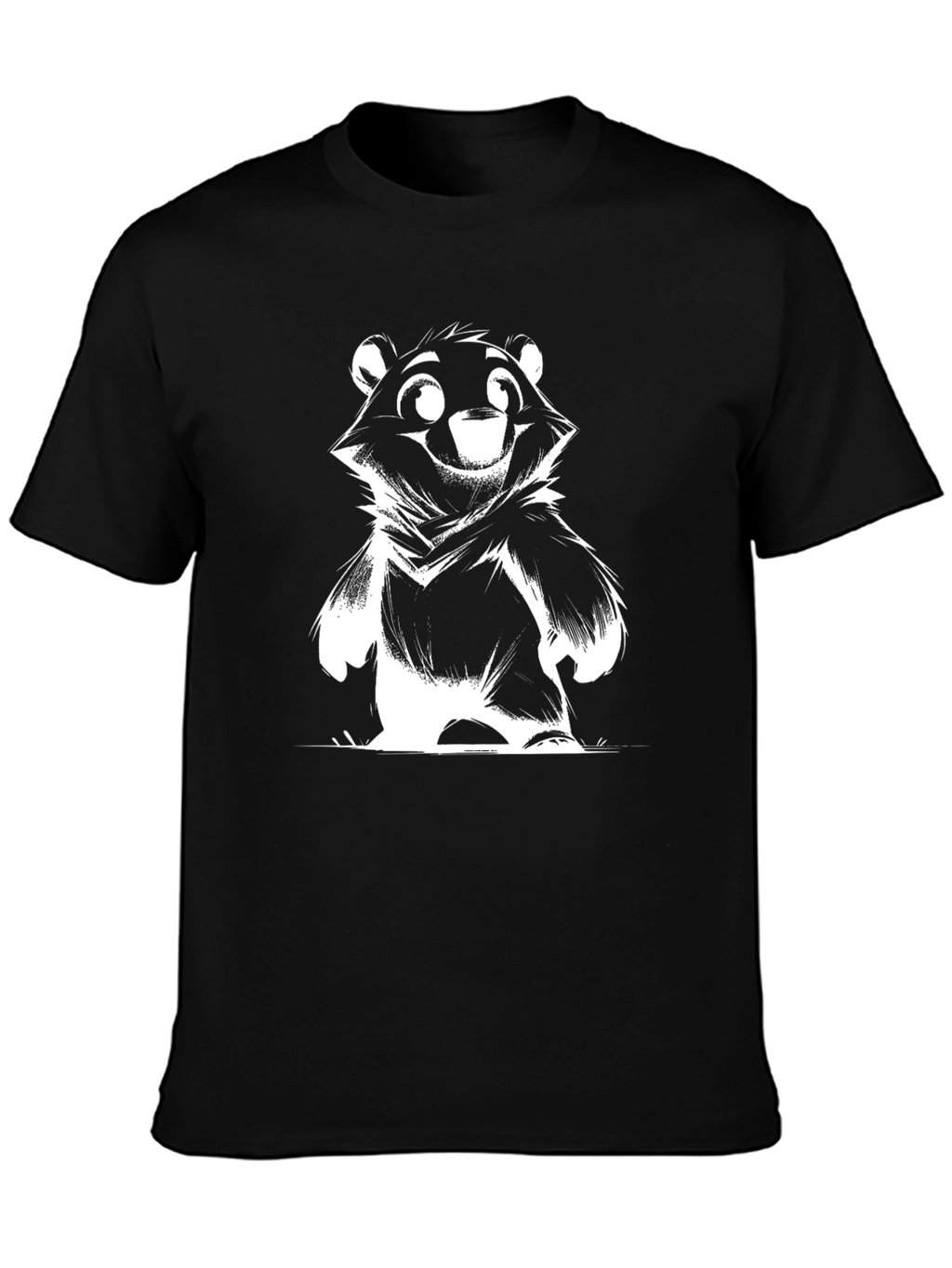 Bear Graphic Tee - Fun & Stylish Black T-Shirt