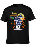 Happy Mushroom Day Graphic Tee - Black