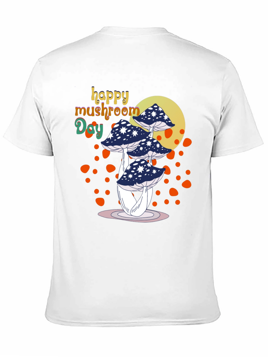 Happy Mushroom Day Graphic Tee - Black