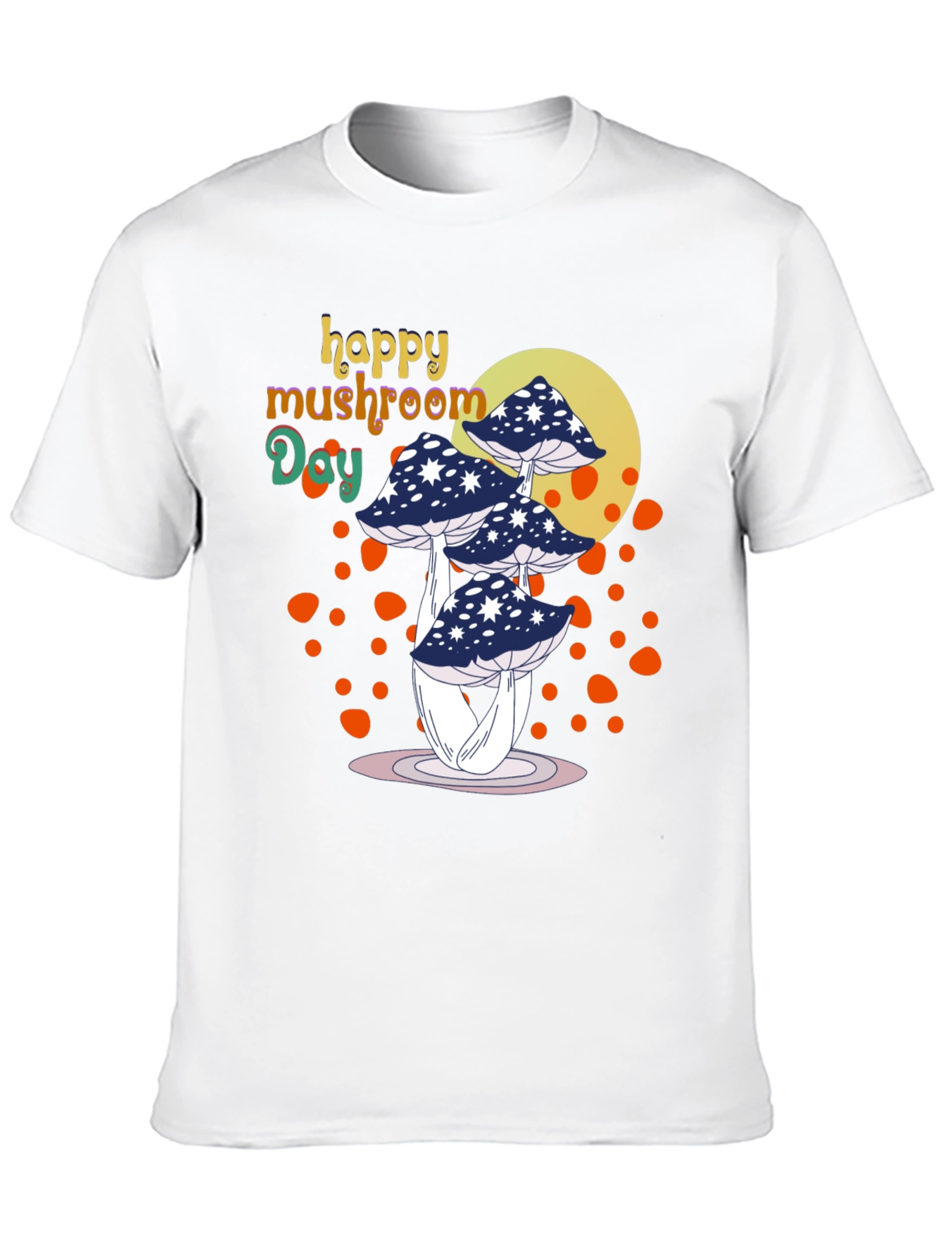 Happy Mushroom Day Graphic Tee - Black
