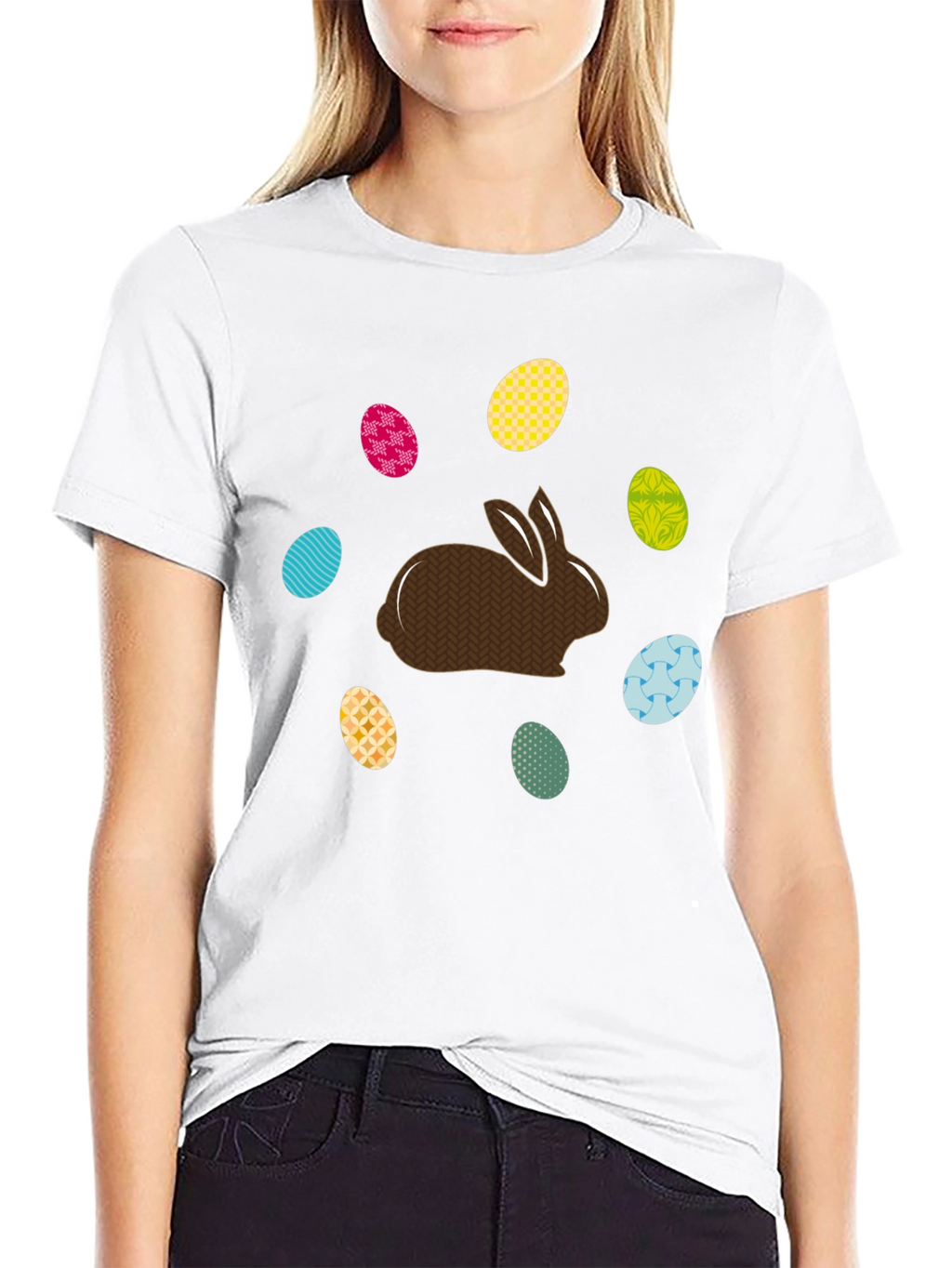 Easter Bunny & Eggs Graphic Tee