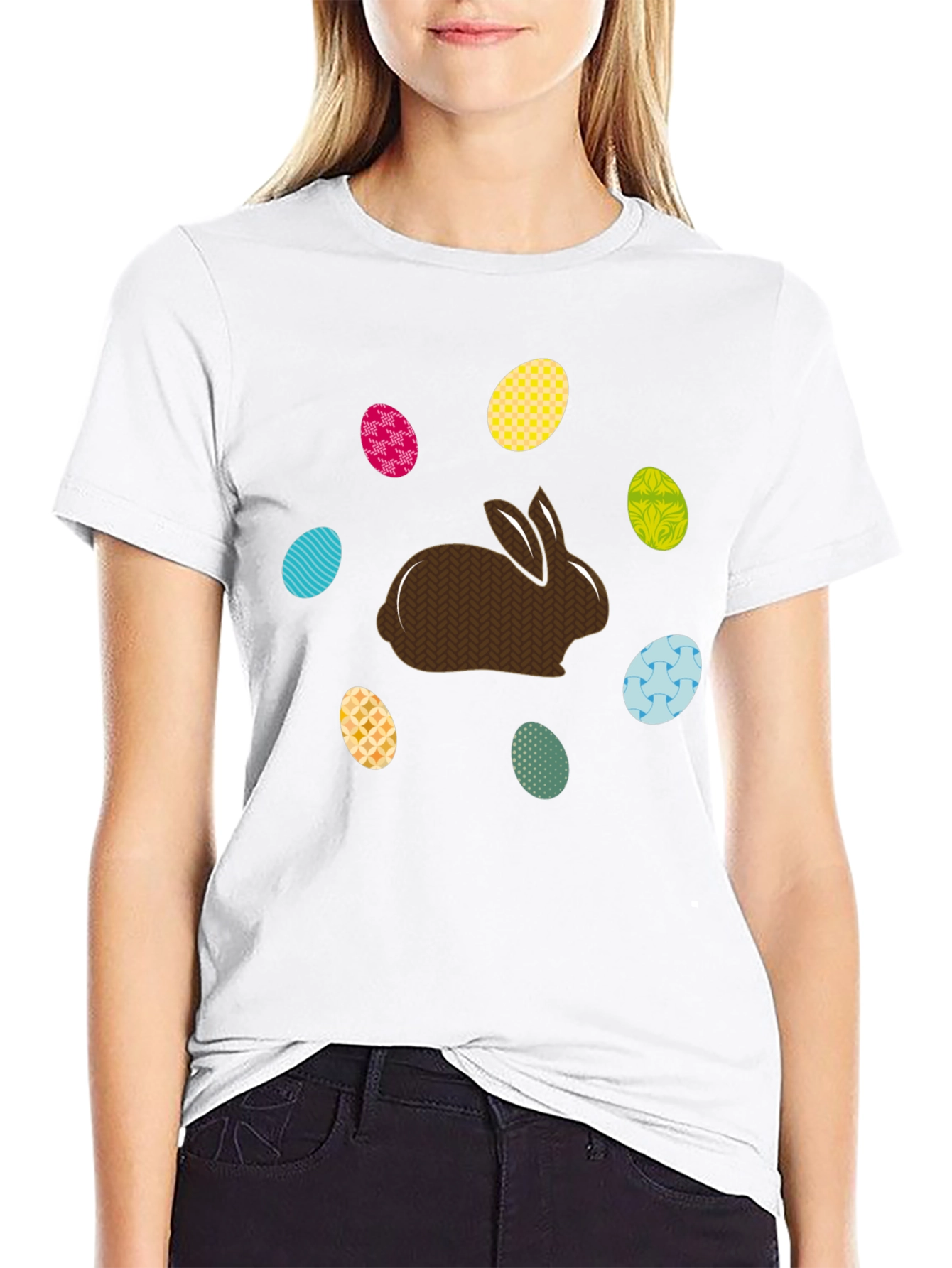 Easter Bunny & Eggs Graphic Tee