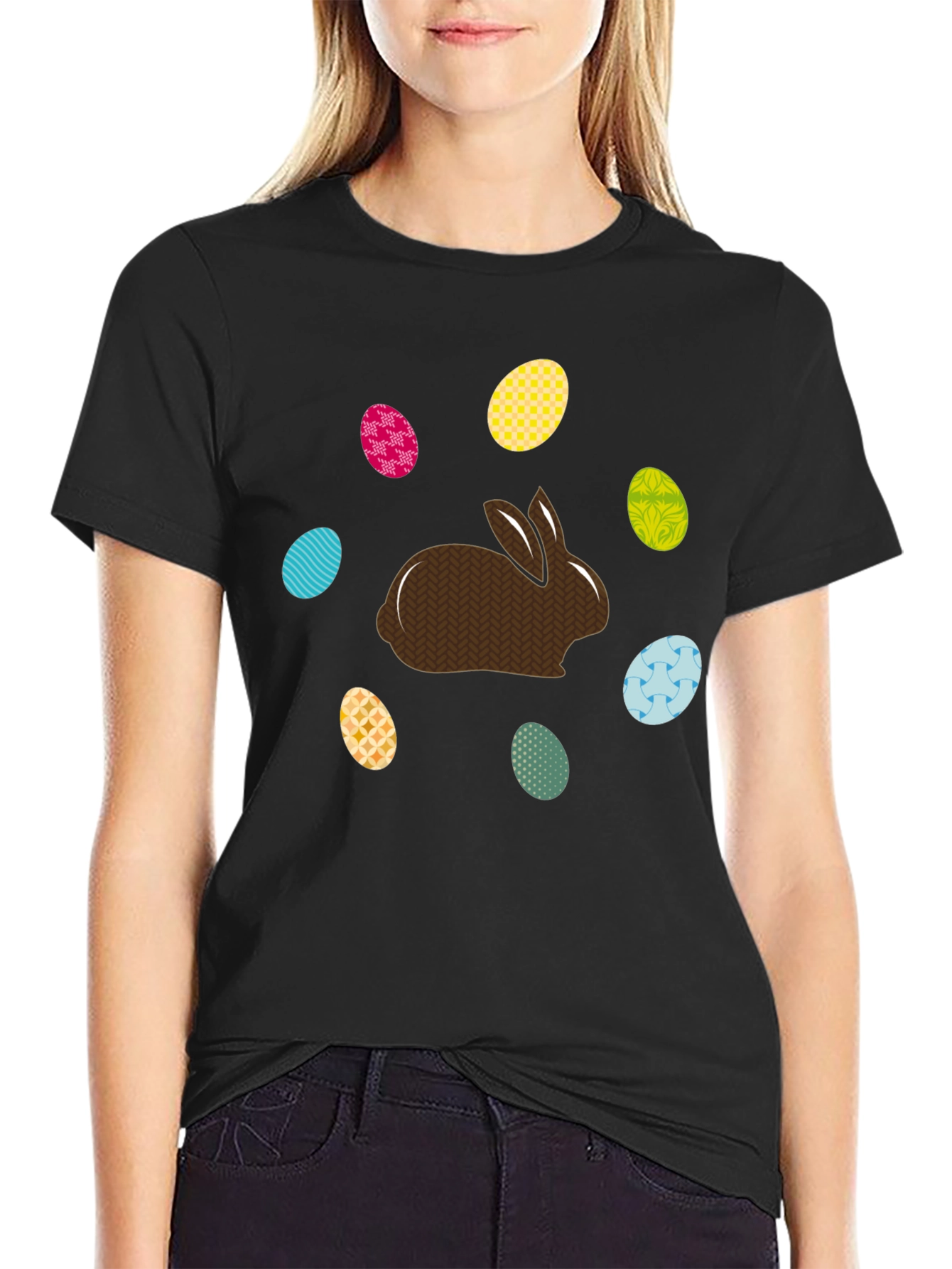 Easter Bunny & Eggs Graphic Tee