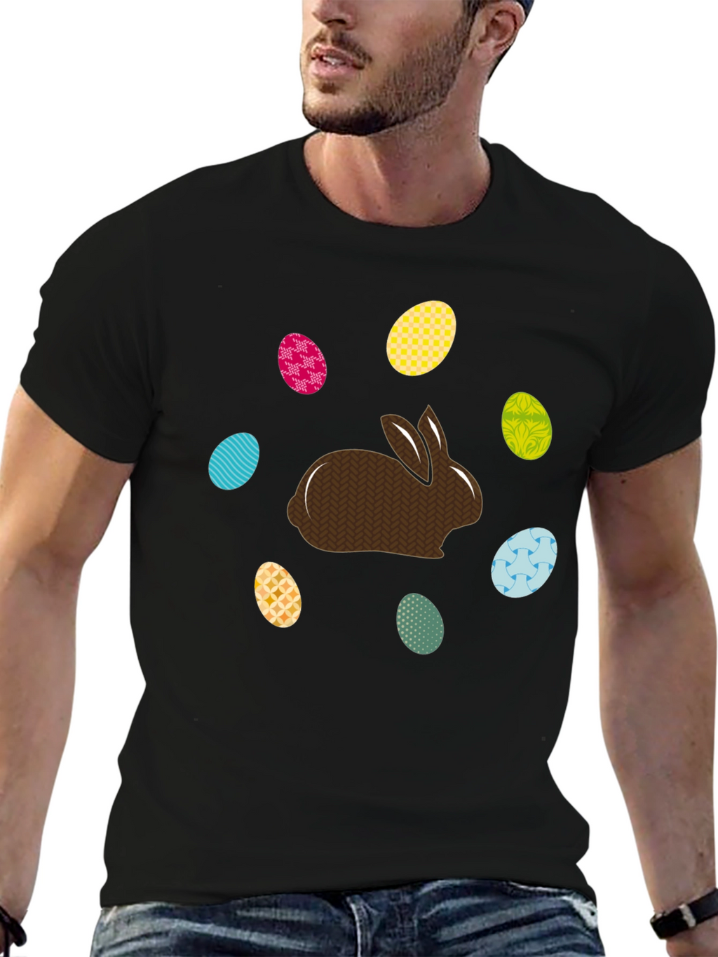 Easter Bunny & Eggs Graphic Tee