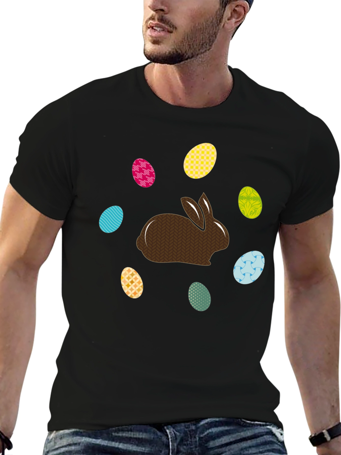 Easter Bunny & Eggs Graphic Tee