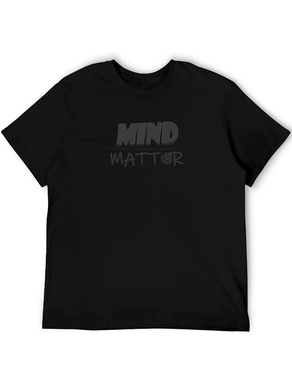 Mind Over Matter Graphic Black T-Shirt