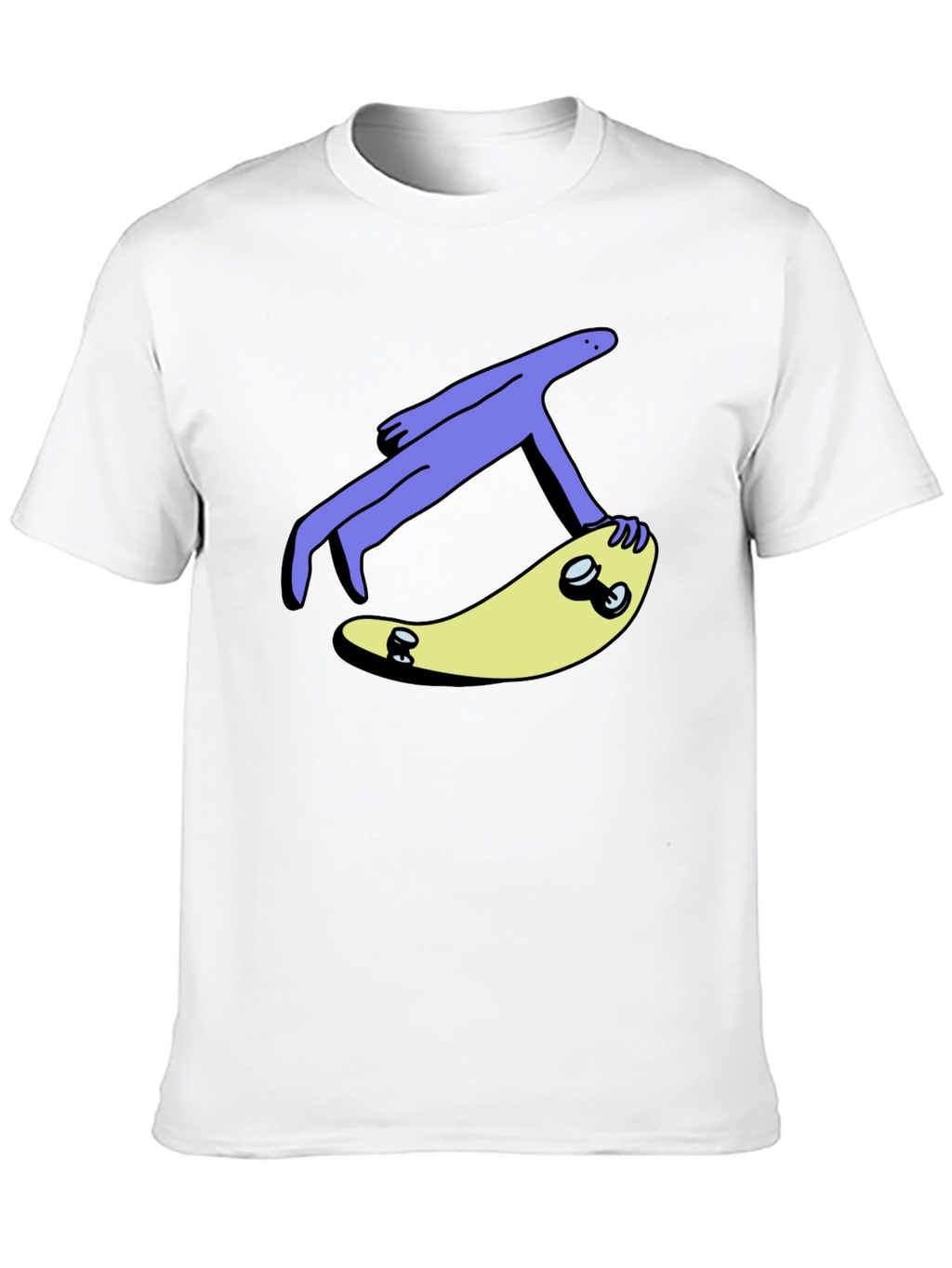 Skateboard Dude Graphic Tee - Cool Black T-Shirt