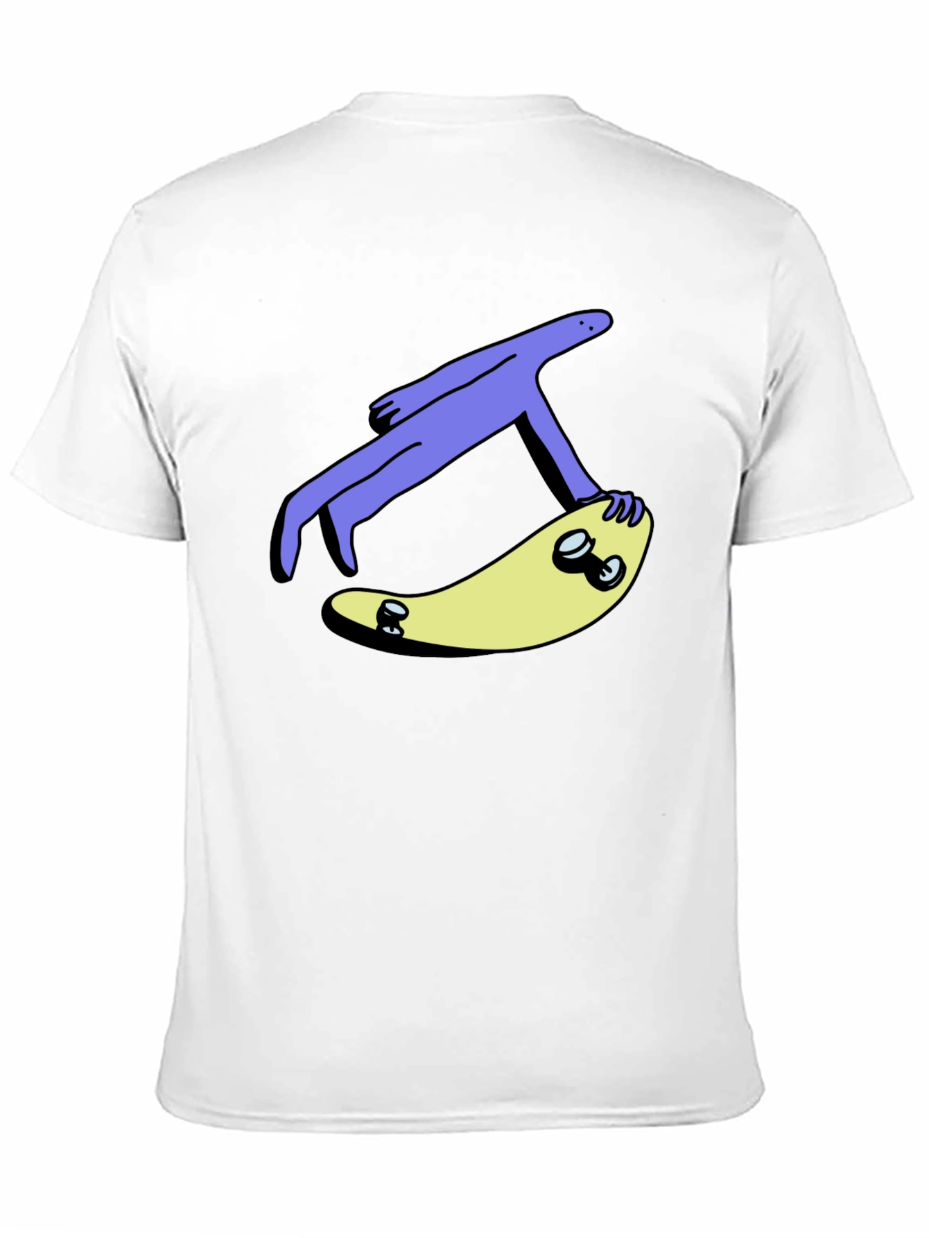Skateboard Dude Graphic Tee - Cool Black T-Shirt