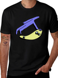 Skateboard Dude Graphic Tee - Cool Black T-Shirt