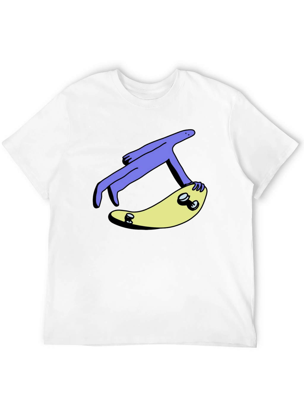 Skateboard Dude Graphic Tee - Cool Black T-Shirt