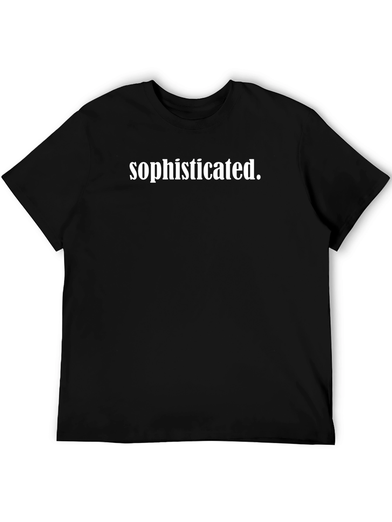 Sophisticated Graphic Tee - Stylish Black T-Shirt