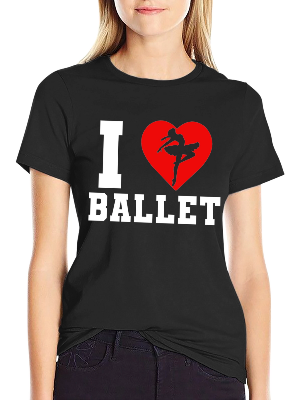 I Heart Ballet Graphic T-Shirt