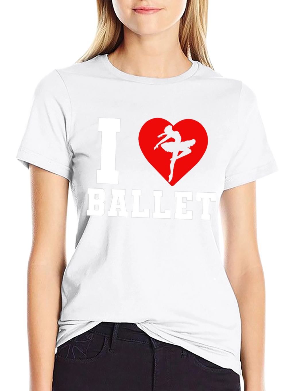 I Heart Ballet Graphic T-Shirt