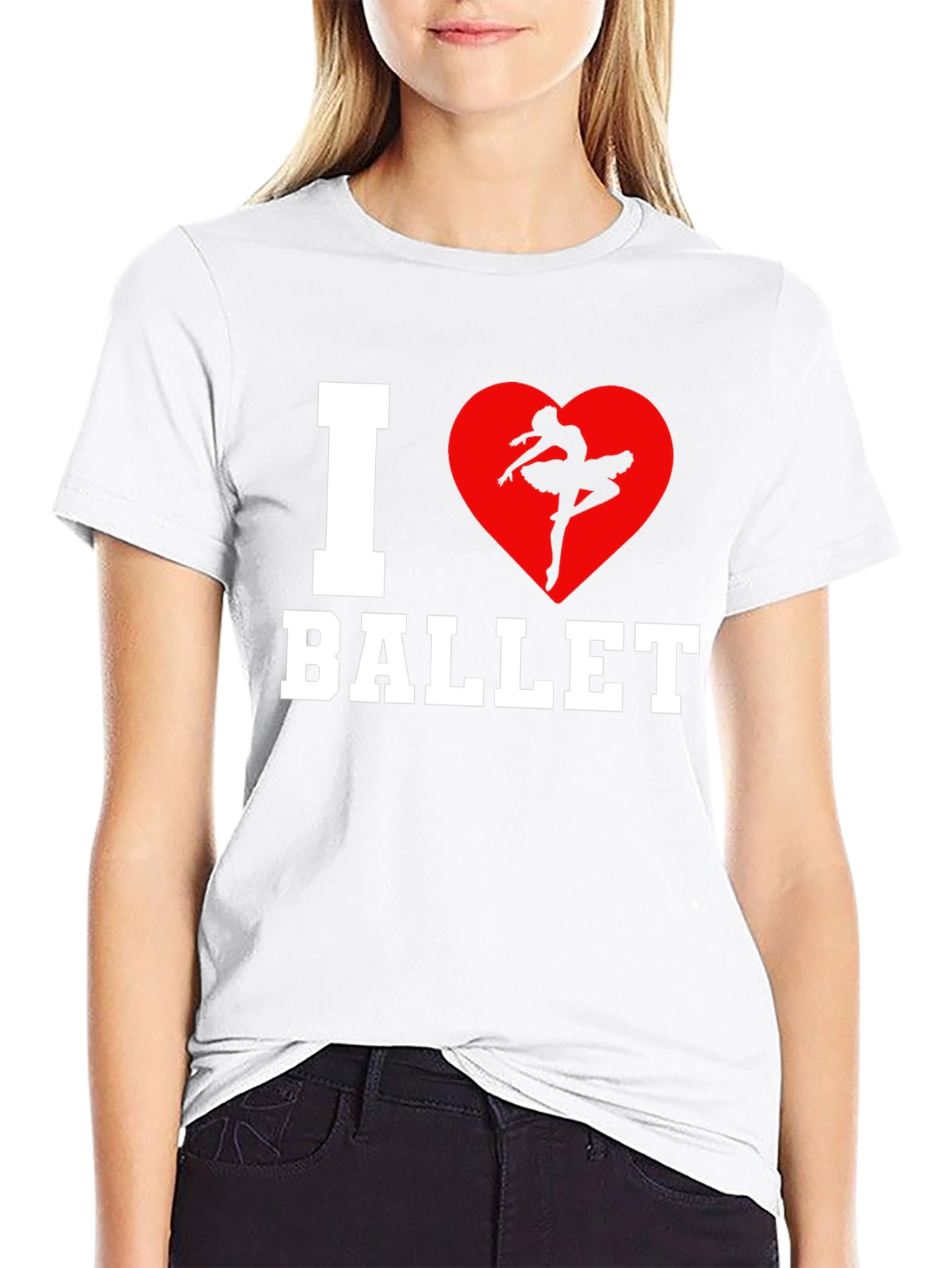 I Heart Ballet Graphic T-Shirt