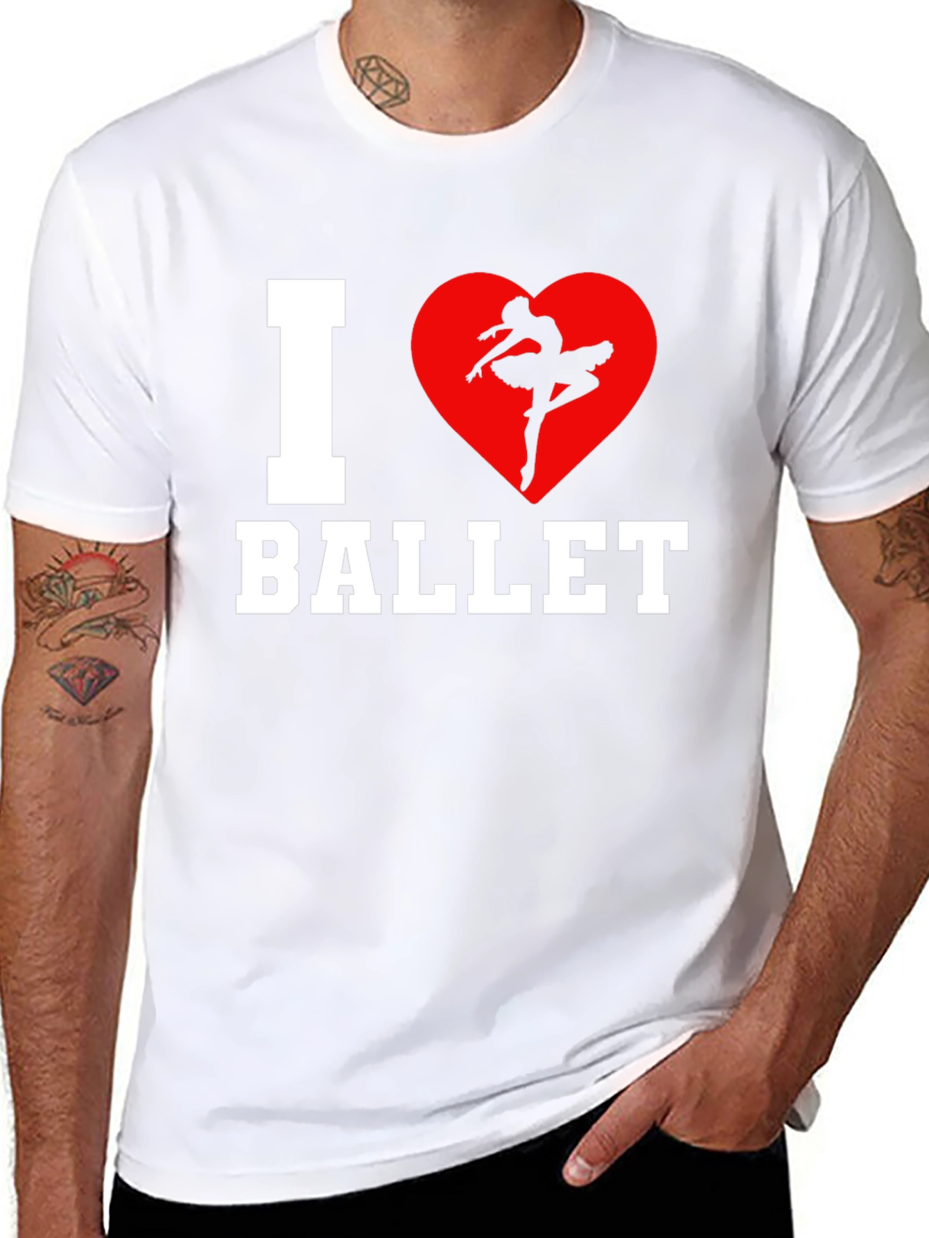I Heart Ballet Graphic T-Shirt