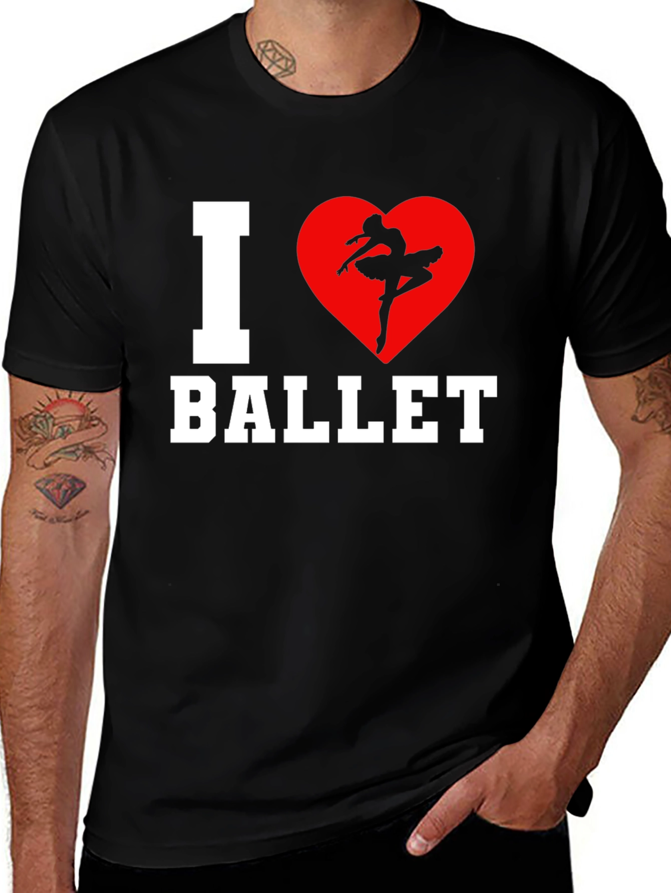 I Heart Ballet Graphic T-Shirt
