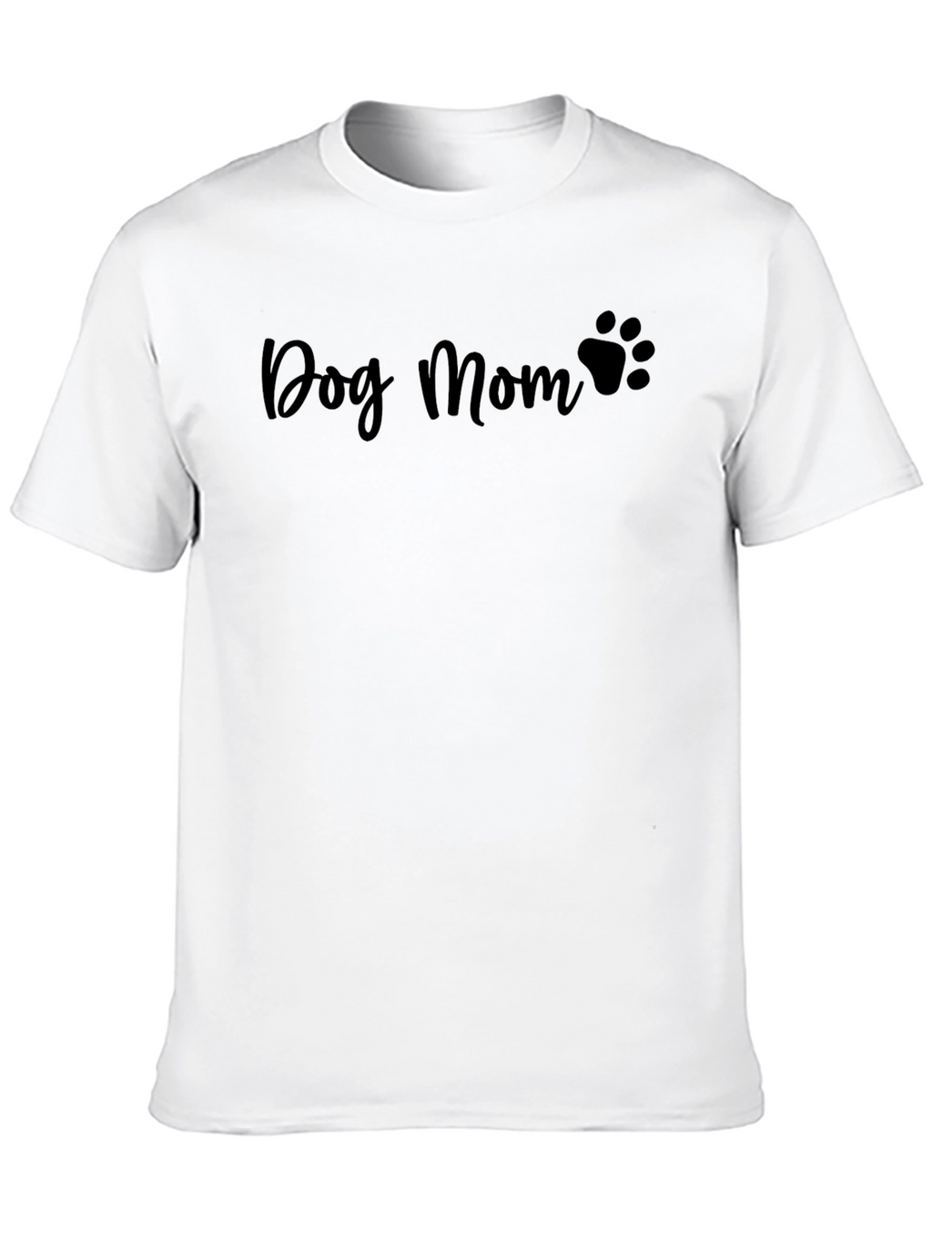 Dog Mom Black Graphic T-Shirt