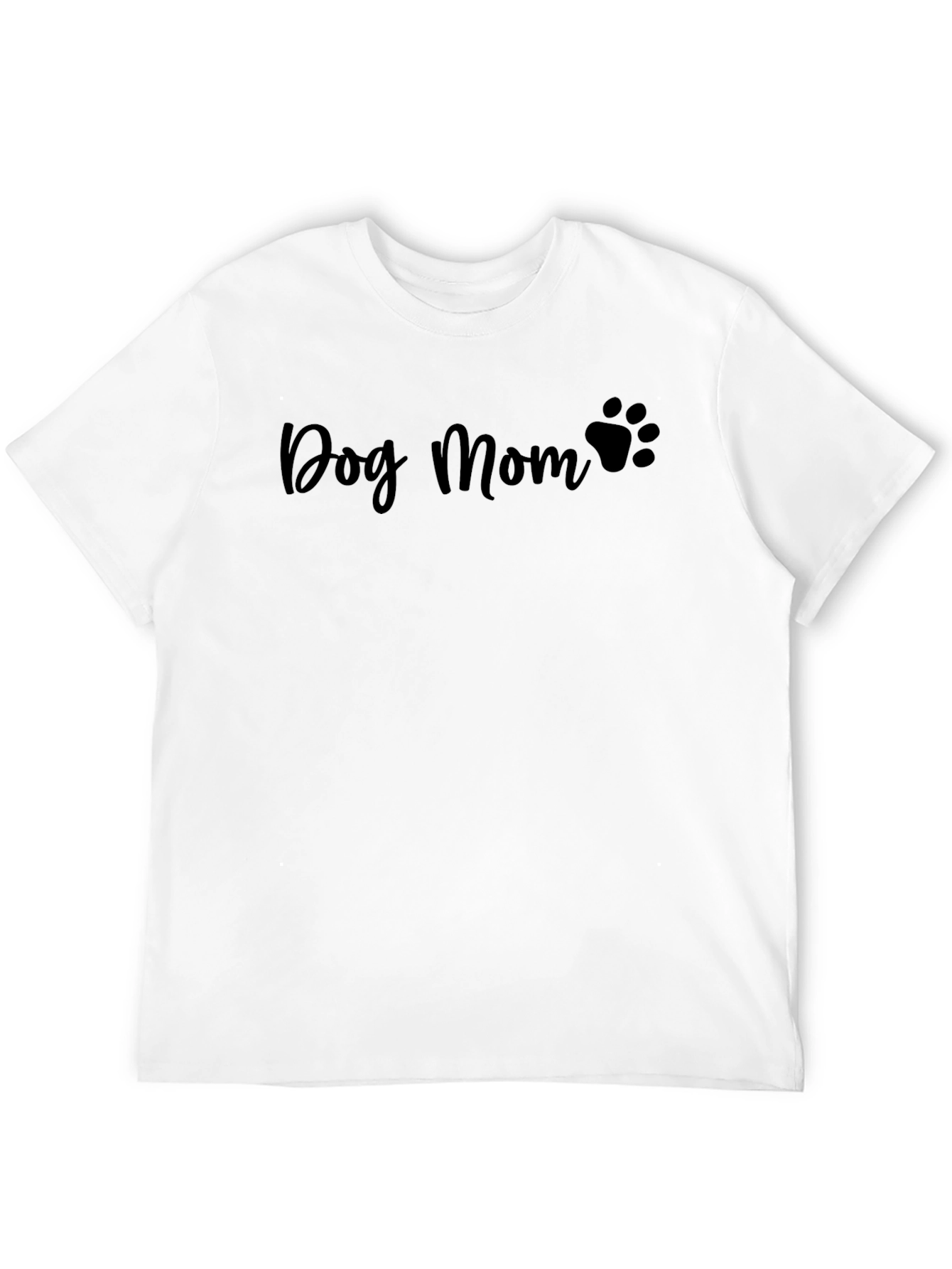 Dog Mom Black Graphic T-Shirt